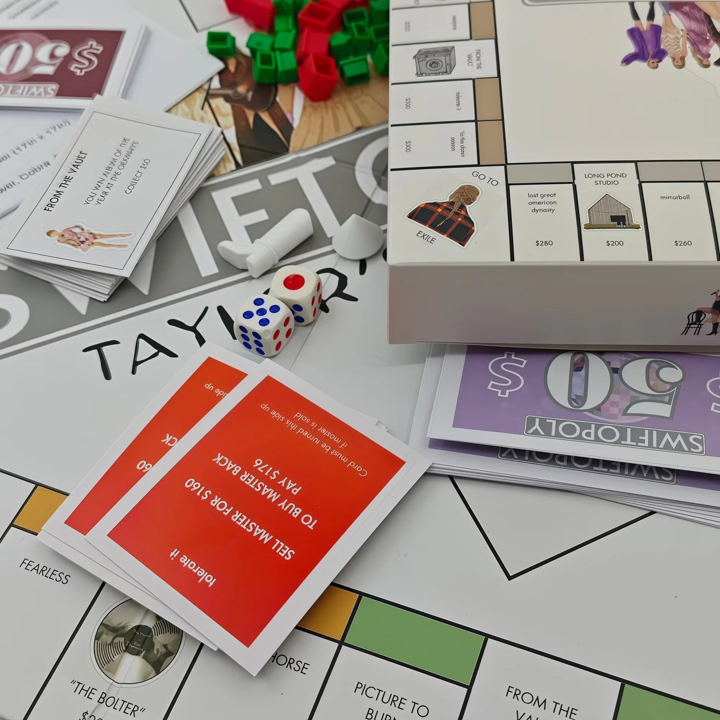 Swiftopoly Taylor Edition Monopoly Board Game Taylor Swift Fan Customized Edition Swift Album Themed Party Game