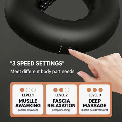 Electric rolling percussion massager Kneading deep Tissue Muscle Recovery BODYSHAPING MANUAL body MASSAGE ROLLER Fatigue Relief