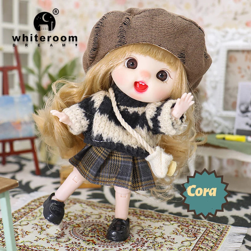 Mini Ob11 Bjd Doll Accessories Obitsu 11 Clothes Dolls For Girls Boy Toys Baby Kawaii Anime Toy Cute Items Miniature Costume
