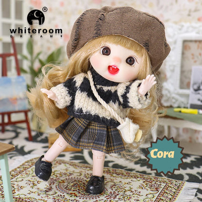 Mini Ob11 Bjd Doll Accessories Obitsu 11 Clothes Dolls For Girls Boy Toys Baby Kawaii Anime Toy Cute Items Miniature Costume