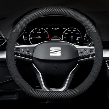 Applicable to SEAT Leon Ibiza FR 2 Ateca Arona Exeo Arosa Tarraco Mii. Breathable perforatedcar steering wheel cover. Automotive