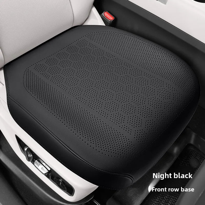 High Quality Nappa Leather Universal Car Seat Full Cover Breathable Luxury SUV Car Protection Perforated Leather Seat Full Cover