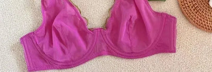 Full Coverage Minimiser Bra for Large Bust, Ultra Thin Seamless Wireless Lift & Support Anti Sag Set BANERDANNI S-2XL 32-40 ABC