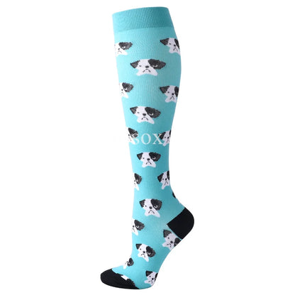 1Pair New Compression Stockings 20-30Mmhg Knee High Sports socks Fit Medical Varicose Veins Pregnant  Edema Diabetes Circulation