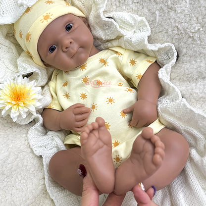 20Inch Open Mouth Bettie Full Soft Silicone Reborn Baby Girl 3D Skin Lifelike Details Doll Emotional Support for Dementia