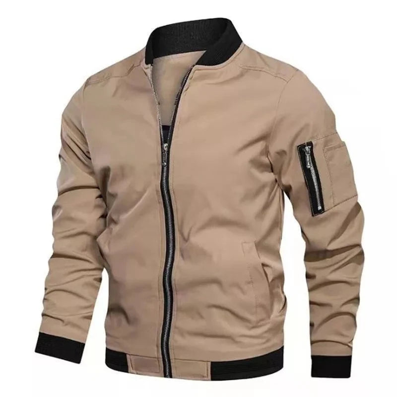 Men's Bomber Zipper Jacket Male Casual Streetwear Hip Hop Slim Fit Pilot Baseball Coats Men Clothing 5XL 6XL
