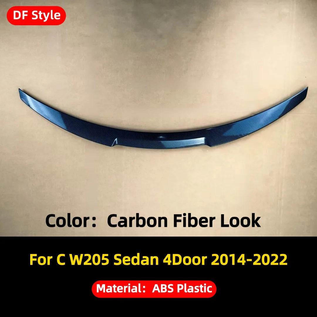 Rear Wing Spoiler Boot Lip Tuning Accessories For Mercedes Benz C class W205 2014-2022 C63 C43 C180 C200 C220 C250 4Door Sedan