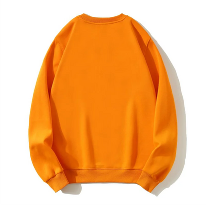 Fashion 100%Cotton Round Neck Sweater with fleece Custom Logo Printed Personal Group Brand Embroidery Design Men and Women thick