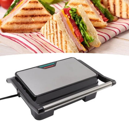 Panini Press Grill 850W Double Sided Heating Nonstick Breakfast Sandwich Maker For Kitchen