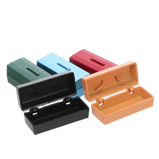 5Pcs Mini Toolbox Tin Miniature Dollhouse Furniture Mini House Scene Accessories Miniature Tool Case Decorative Tiny Hardware