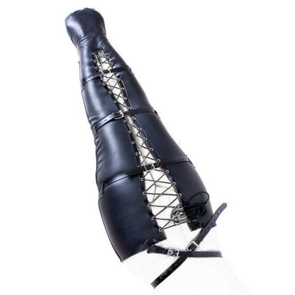 BDSM Strait Jacket / Armbinder,Leather Deluxe Arm Binder Restraint,Behind Back Bondage Gloves,Sex Toys For Couples ,Sex Handcuff