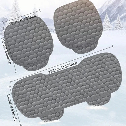 Cushion Thickened Warm Front Single Seat Square Cushion Rear Row Long Cushion Car Seat Cover Seat Covers for Cars Full Set Jdm