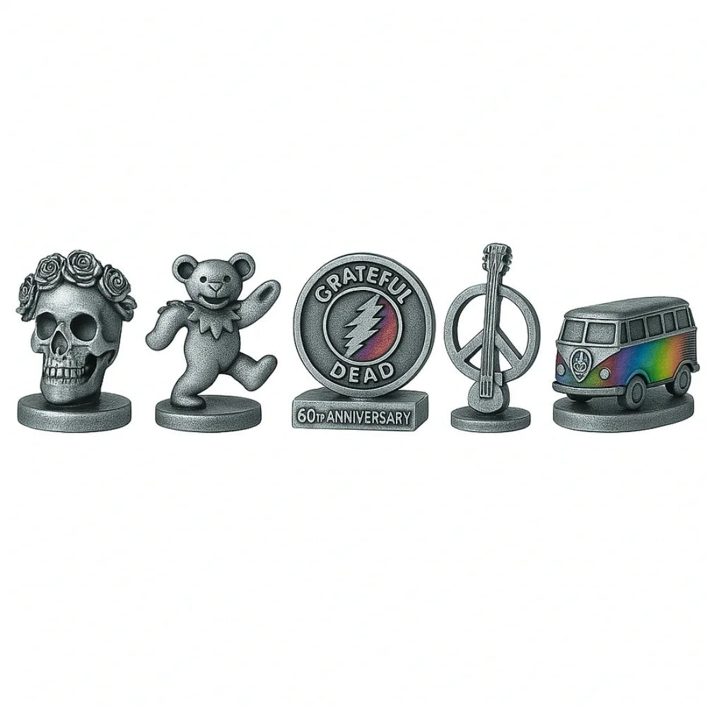 Grateful Dead Monopoly 60th Anniversary Collectible Board Game for Rock Fans & Players