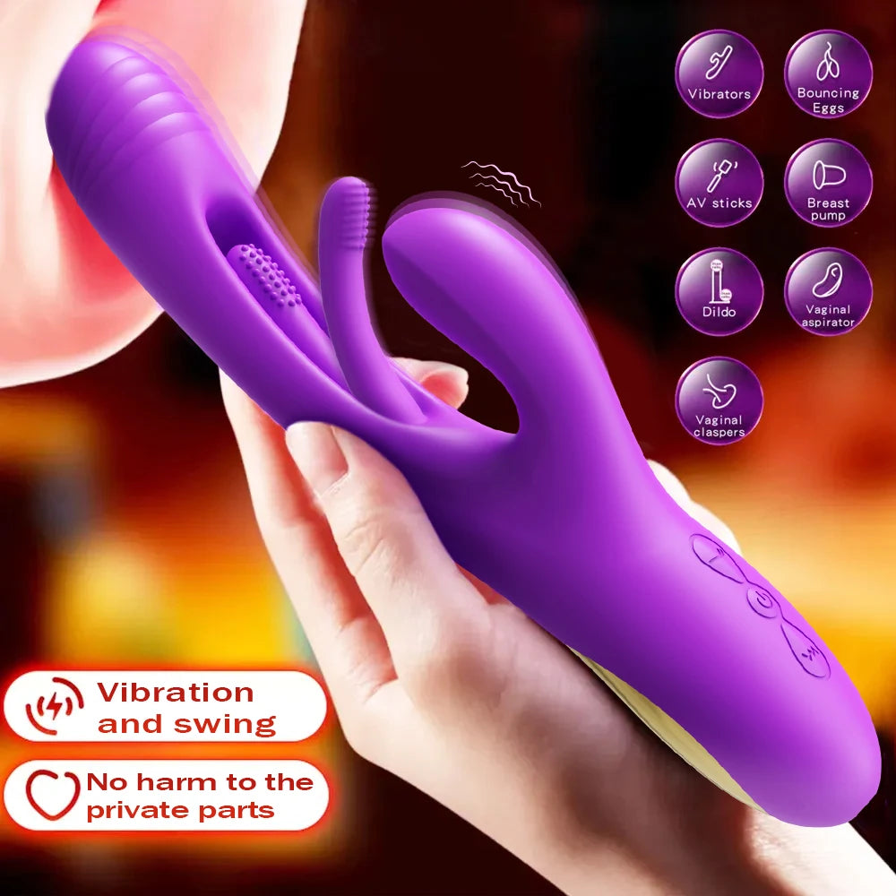 Sucking Flapping Vibrator for Women Clitoris G Spot Stimulator Dildo Tapping Vagina Massager Vibrating Adult Female Sex Toys