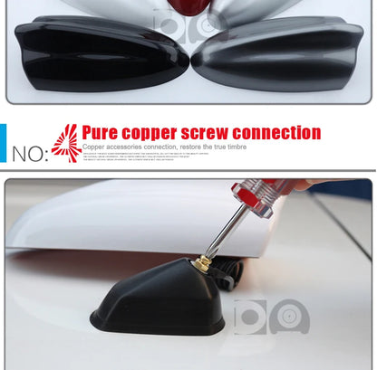 Universal Super Shark Fin Antenna Special Car Radio Aerials Piano Paint Stronger Signal For Ford Kuga Flex Territory Ecosport