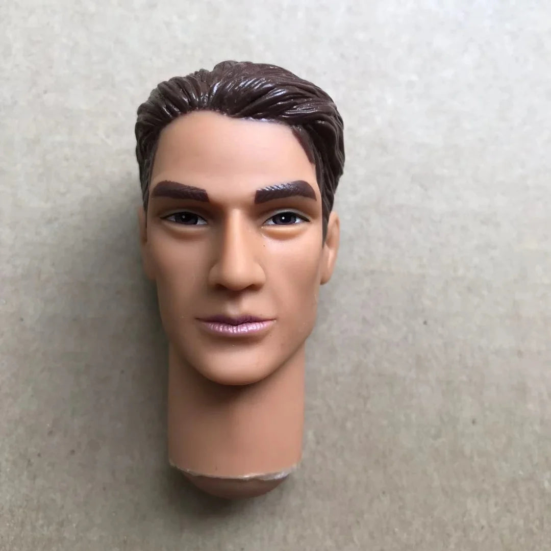 Male Doll Heads Quality Makeup Doll Figure Collection Doll Parts Famous Men Stars Rare Face Doll Heads DIY Toy Accessories