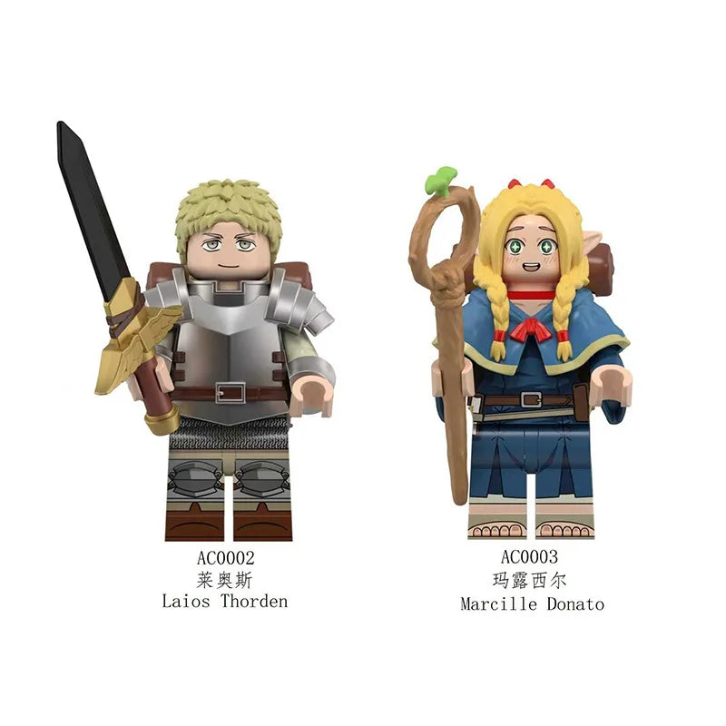 New Movies Witcher Geralt Ciri Anime Figs Bricks Dolls Mini Action Toy Figura Building Blocks Assembling Toys Birthday Gift