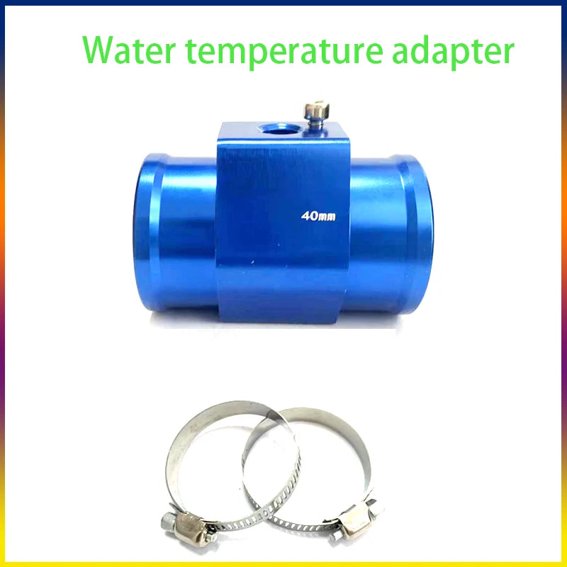 Water Temperature Sensor Head Joint Sensor Radiator Adapter 1/8NPT 12V 24V Digital Water Temperature Gauge Voltmeter