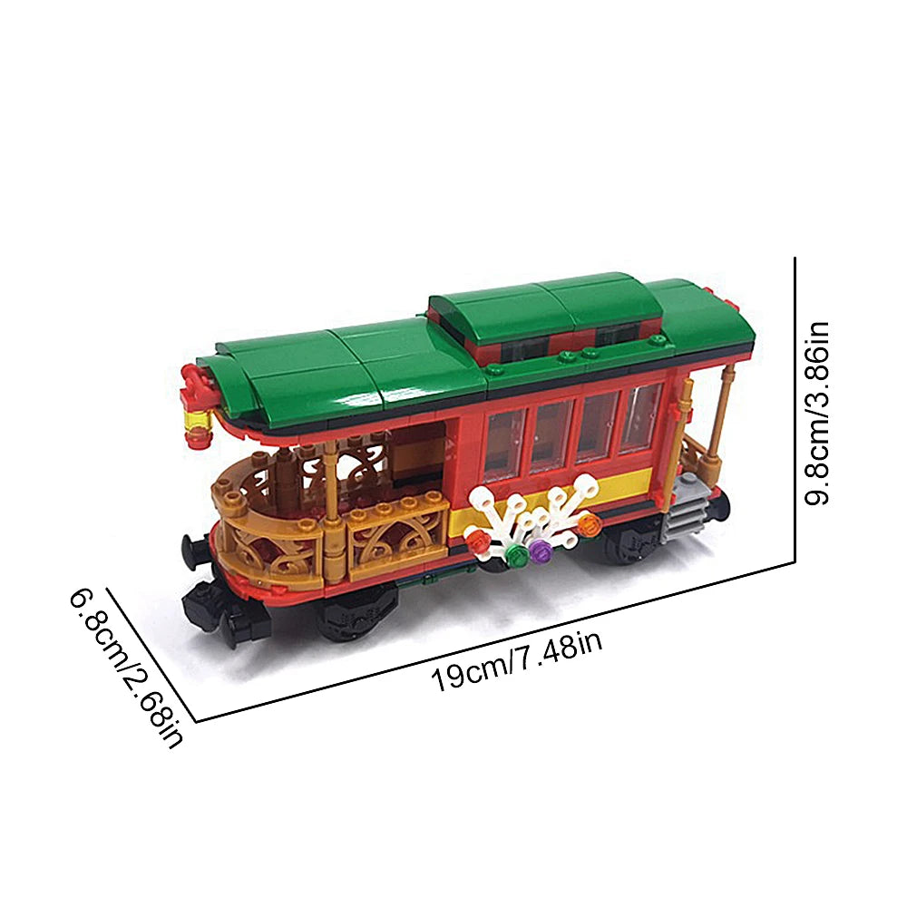 City Train Building Blocks DIY Modified Accessories, Creative MOC Assembly Track Train Carriage Expansion Set, Base, Wheel Parts