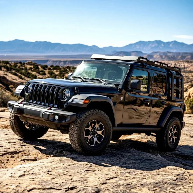 Bestseller 4X4 Car Roof with LED Ladder Lage Rack Mount Kit Cargo Basket for Wrangler JK JKU JL Gladiator