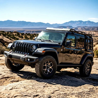 Bestseller 4X4 Car Roof with LED Ladder Lage Rack Mount Kit Cargo Basket for Wrangler JK JKU JL Gladiator