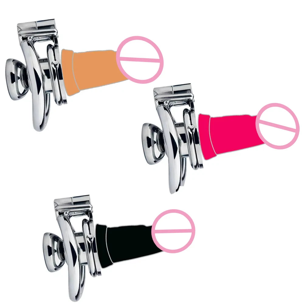 FRKO Negative Inverted Chastity Cage With Hollow Long Real Silicone Dildo CB Cock Lock Cage Adult Games BDSM Sex Toys Men Gay