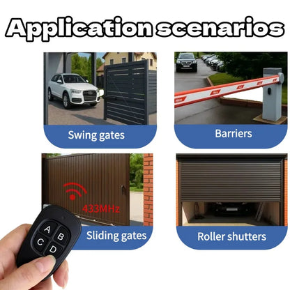433MHz Remote Control Learn Remote Control Learning code 1527 EV1527 For Gate garage door controller Alarm RF 433mhz Receiver