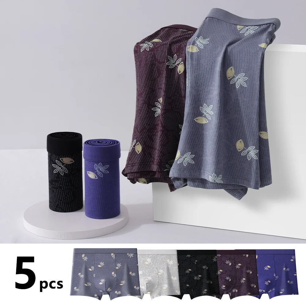 Mens Boxers Shorts Modal Printed Men Panties Seamless Sexy Underwear Man Underpants Panties Male Antibacterial Breathable Boxer