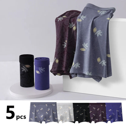 Mens Boxers Shorts Modal Printed Men Panties Seamless Sexy Underwear Man Underpants Panties Male Antibacterial Breathable Boxer
