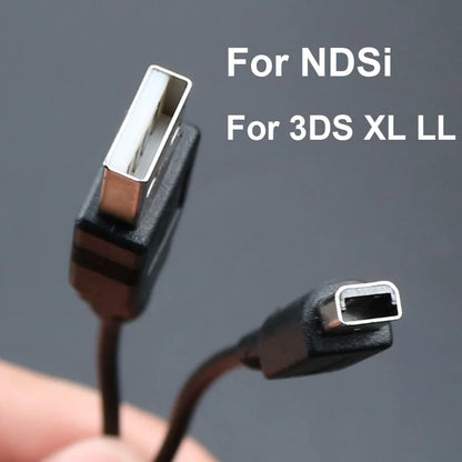 1PC New Game USB Data Charger Charging Power Cable Cord for NDS Lite DSL NDSL For NDSi 3DS New 3DS XL LL NDS GBA SP
