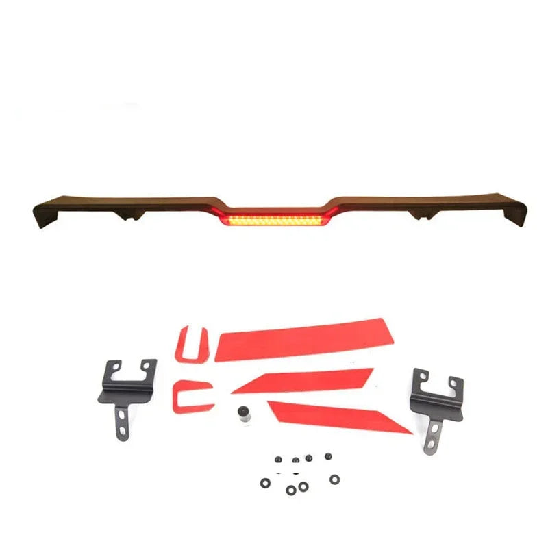 Car Rear Roof Lip Spoiler Wing with Brake Light Window Right Left Cars Tail Light Hinge Covers for JEEP Wrangler JK JL 2018-2024