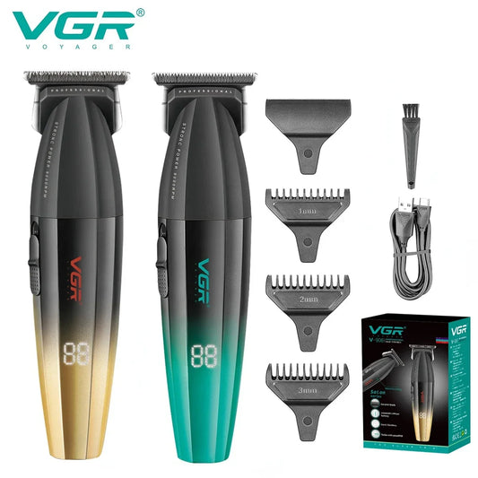 VGR Hair Trimmer Professional Beard Hair Clipper 9000 RPM Haircut Barber Metal Trimer for Men V-906 Hair Cutting Machine