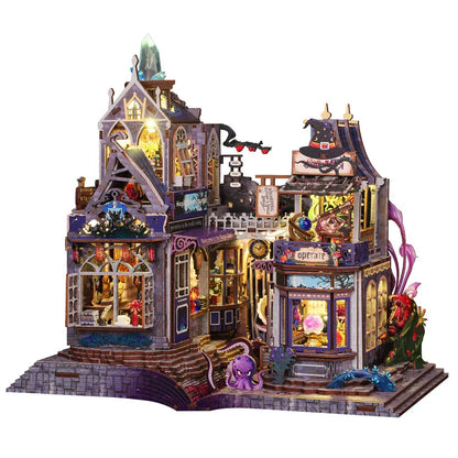 New DIY Doll House Wooden Miniature Kit Furniture Litht Dollhouse Furniture Set Handmade Model Assembly Toys Case Birthday Gifts