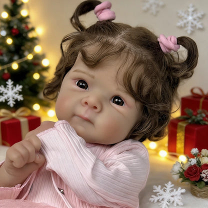 BZDOLL 45 CM Lovely Reborn Baby Doll Lifelike Vinyl Limbs Cloth Body Sweet Doll Kid Fashion Birthday Gift Play House Bedtime Toy