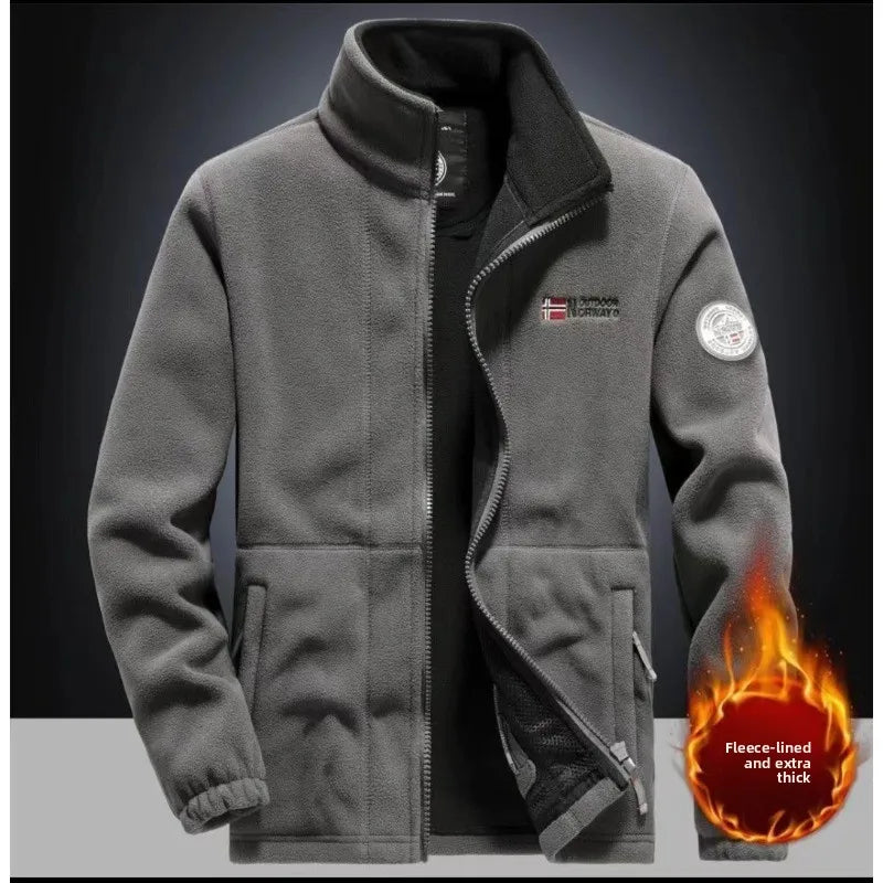 New Men's Autumn Winter Outdoor Casual Fleece Warm Patagonia Jacket Comfortable Fashionable Windproof Breathable and Trendy Top