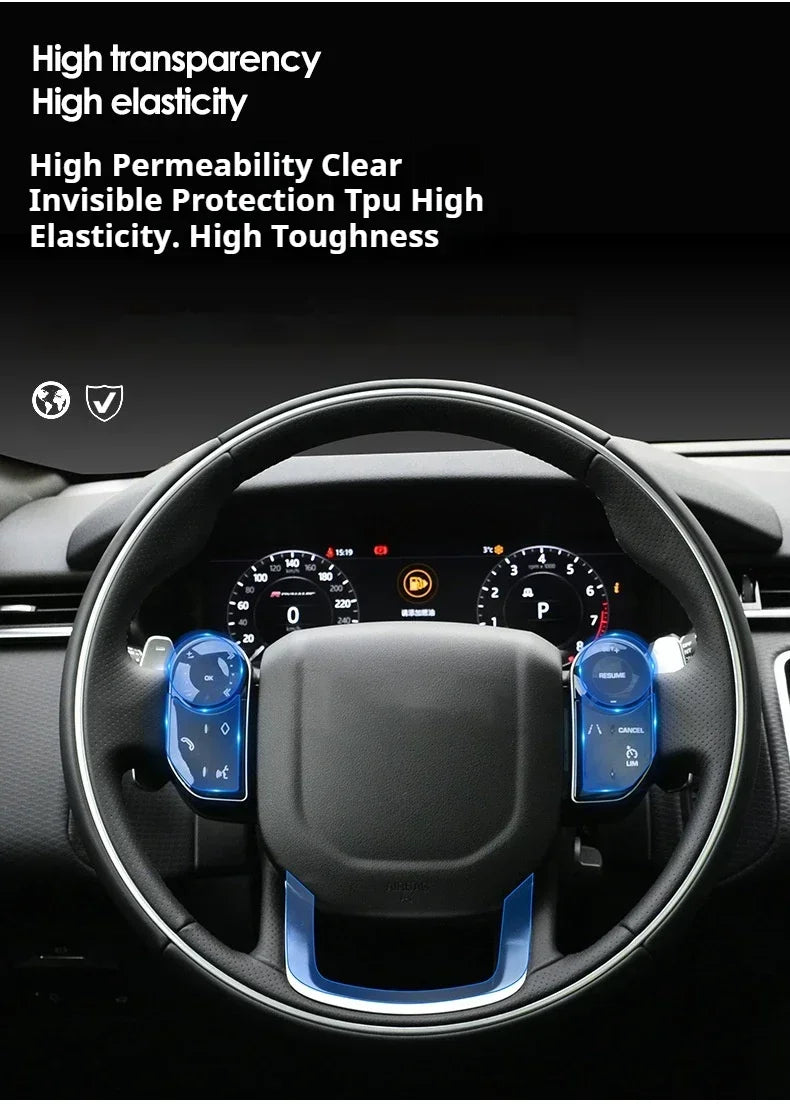 For Haval H6 3rd Gen 2021-2024 Car Center Console Navigation Dashboard Gear Door Window Panel Interior Film Tpu Transparent LHD