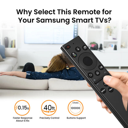 for Samsung TV Remote with Voice Control - Replacement for 2018-2026 Samsung Smart TVs (Frame/QLED/Crystal), No Solarcell