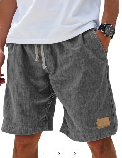 Retro Cotton Linen Shorts for Men Fashion Streetwear Men's Casual Loose Short Pants Roupas Harajuku Linen Shorts Men Clothing
