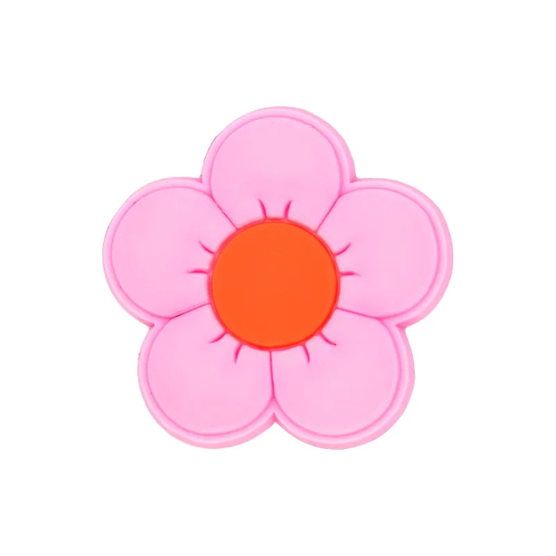 1/30/90PCS Pink Peach Donuts Milk Cow Shoe Charms Perfume Flower Heart Piano Shoe Accessories Decoration Fits All Clogs for Wome