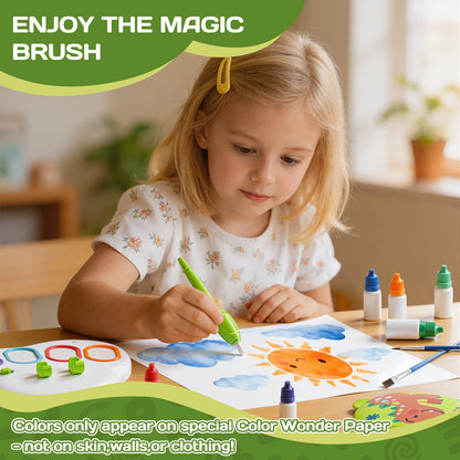 Mess Free Magic Paint Palette Non-Toxic Safe on Skin and Clothes Educational Graffiti Art Toy for Kids Learning Birthday Gift