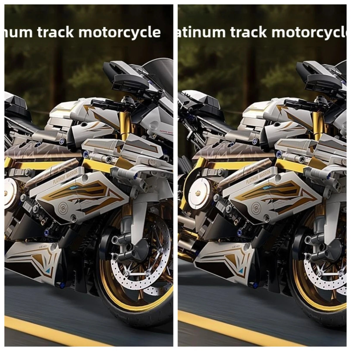 2026 Platinum Motorcycle Building Block M1000RR Compatible Lego Assembled Toy Boy Birthday Gift Model