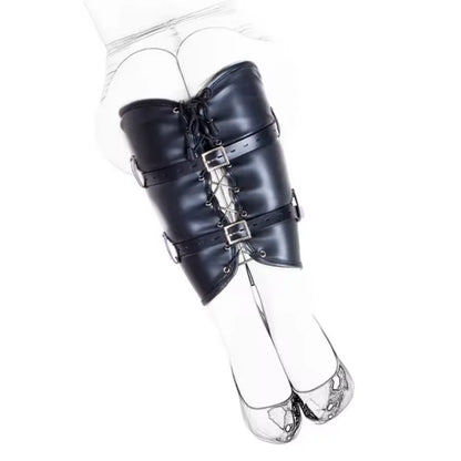 BDSM Strait Jacket / Armbinder,Leather Deluxe Arm Binder Restraint,Behind Back Bondage Gloves,Sex Toys For Couples ,Sex Handcuff