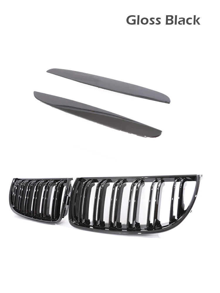 Carbon Fiber Chrome M Color Chrome Gloss Matte Black Grille Kidney Grill For BMW 3 Series E90 E91 Pre-Facelift 2005-2008 320 330