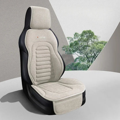 Universal Linen Car Seat Cover Four Season Auto Flax Comfortable Breathable Anti-Slip Covers Cushion SUV Car Seat Protection