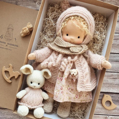 30cm New Waldorf Handmade Cotton Stuffed Plush Doll Kawaii Anime Collection Model Room Decoration Festival Gift Adults Toys