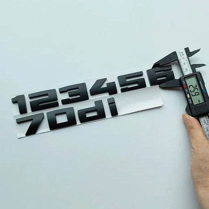2.6cm M Series Bond Letters ABS Emblem for X1 X2 X3 X4 X5 X6 X7 135i 140i 235i 240i 550i 540i 535d Car Trunk Badge Logo Sticker