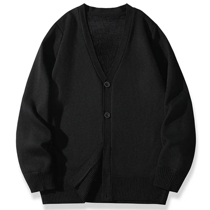 2026 New Men's Casual Long Sleeved Velvet Sweater Cardigan Knitted Jacket Top Autumn and Winter Fashionable Versatile Jacket