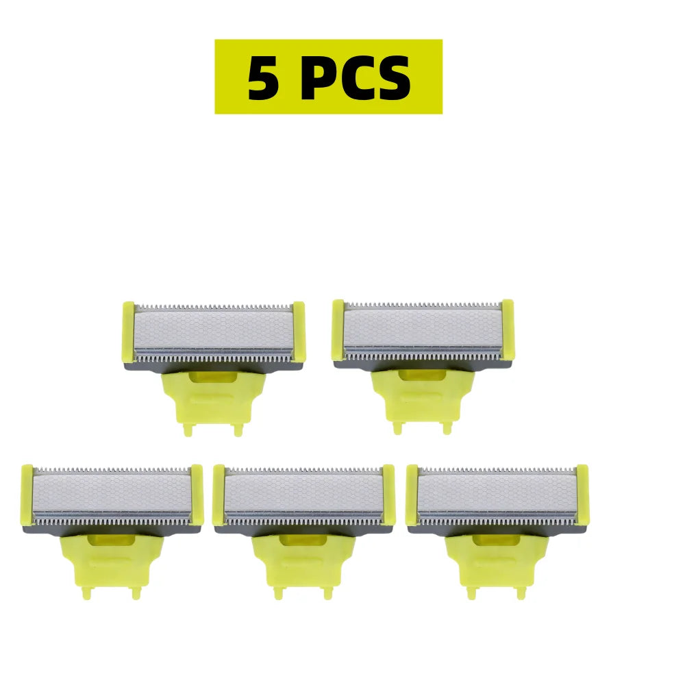 Electric Shaver Head for MLG, 1/2/5PCS, Rechargeable Beard Razor Head, Men Shaving Machine Replacement Blade Heads, Shaver Heads
