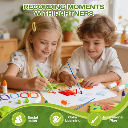 Kids Mess-Free Drawing Paint Palette, Non-Toxic Educational Toy for Children, Safe for Skin and Clothes, Ideal for Home & School