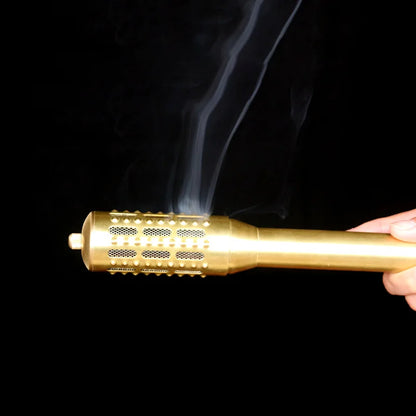 Brass Moxibustion Rod Handhold Moxa Stick Burner Rotable Beauty Firming Massager Warm Body Acupuncture Meridian Massage Lose Fat